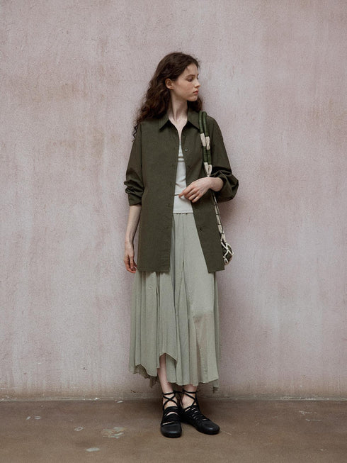 Chemise à ligne dégradée